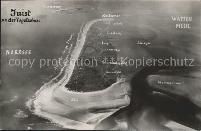 Juist Nordseebad Fliegeraufnahme Nordseeinsel