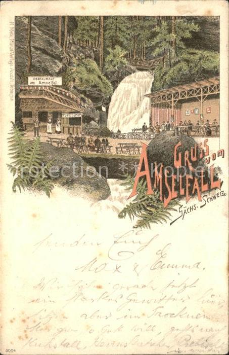 Koenigstein Saechsische Schweiz Amselfall