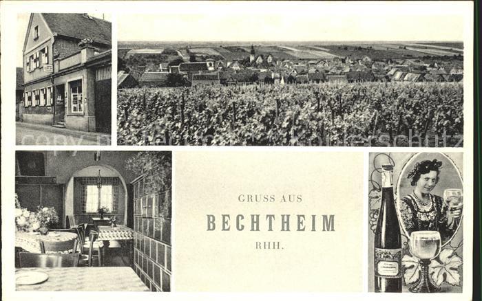 Bechtheim Rheinhessen Gasthaus zur Krone und Kolonialwaren Theodor Foerst