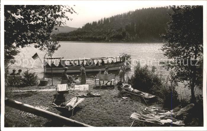 Seebrugg Cafe Pension Hubertus Badestelle Boot