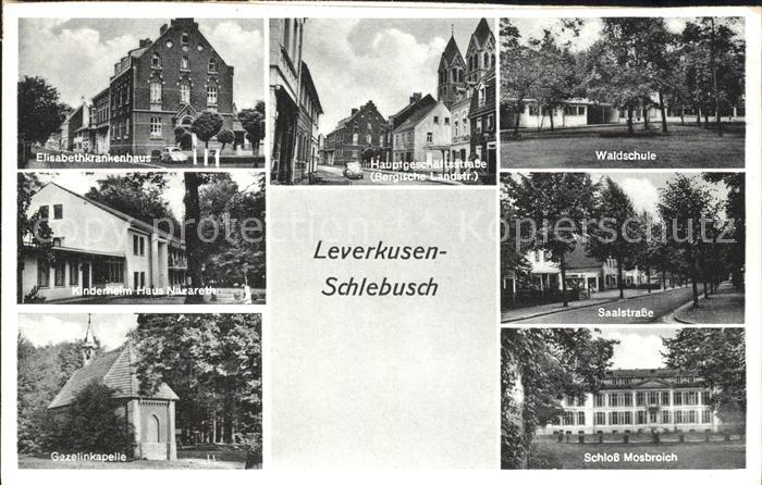 Schlebusch Papierwaren Theodor Steinhof Schloss Mosbroich Saalstrasse