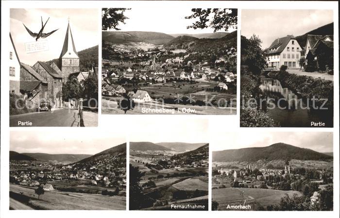 Schneeberg Unterfranken Fliegeraufnahme Amorbach