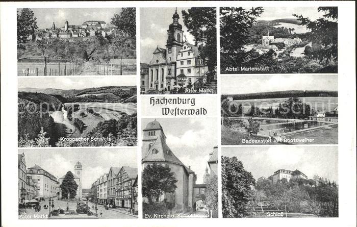 Hachenburg Westerwald Abtei Marienstatt Schloss Markt