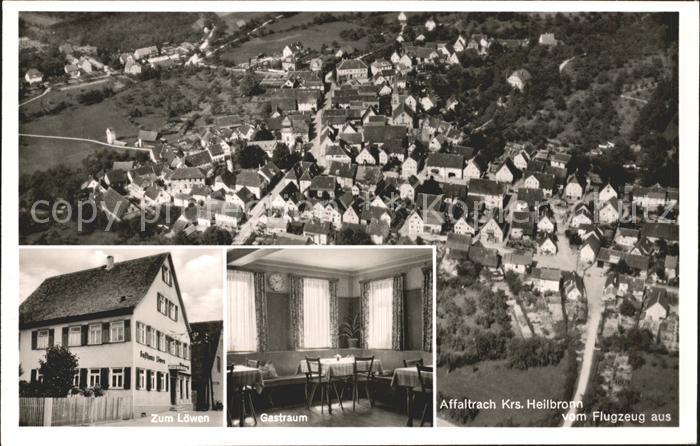 Affaltrach Fliegeraufnahme Gasthaus zum Loewen