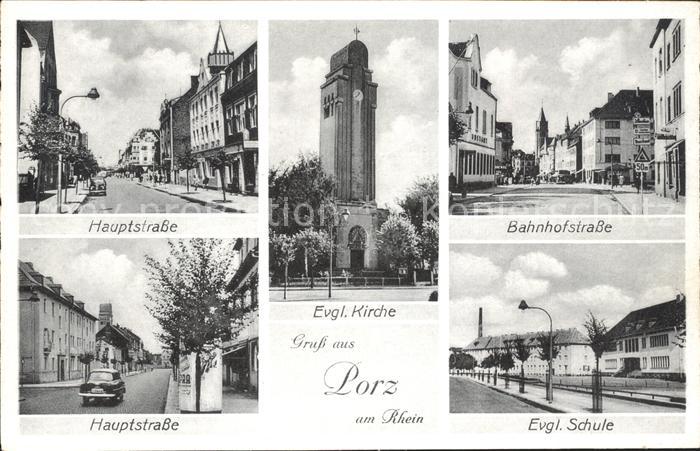 Porz Koeln Hauptstrasse Bahnhofsstrasse