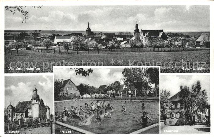 Waldmannshofen Creglingen Schloss Freibad Pfarrkirche