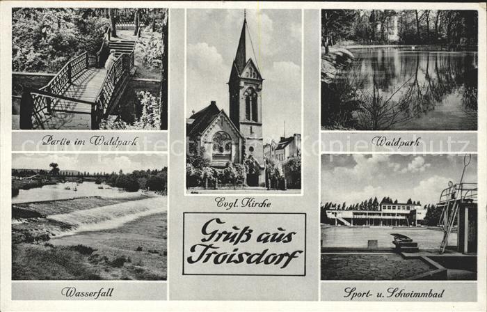 Troisdorf Waldpark Schwimmbad Wasserfall