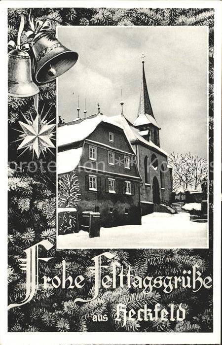 Heckfeld Lauda-Koenigshofen Festkarte Kolonialwaren M. Joachim