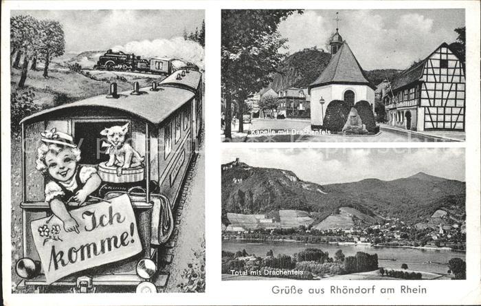 Rhoendorf Drachenfels Rhein Kapelle