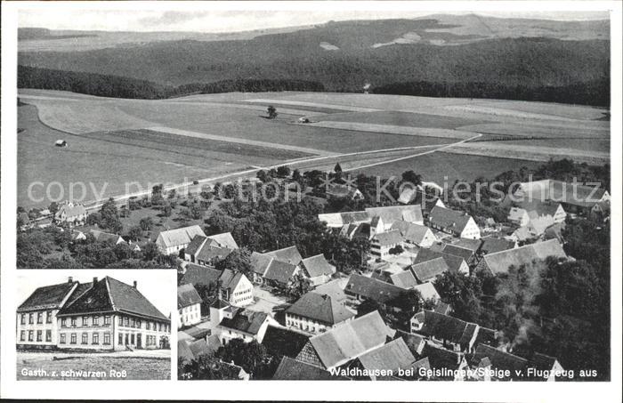 Waldhausen Geislingen Fliegeraufnahme Gasthaus zum schwarzen Ross