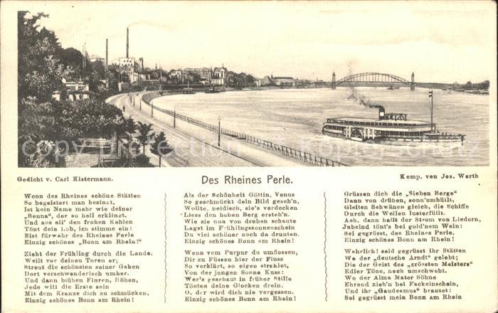 Bonn Rhein Des Rheines Perle Gedicht
