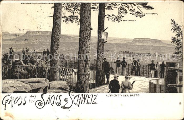 Saechsische Schweiz Bastei-Aussicht