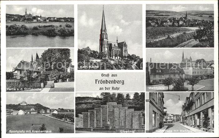 Froendenberg Ruhr Ruhrstrasse Marktplatz