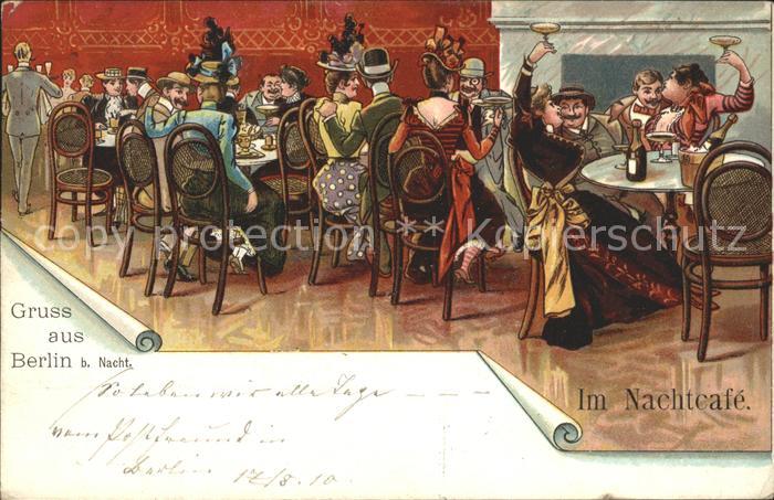 Berlin Im NachtCafe Kuenstlerkarte