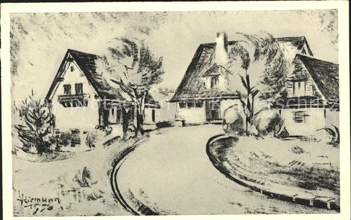 Langenberg Rheinland Kinderheim auf dem Horst Nordrath Kuenstlerkarte