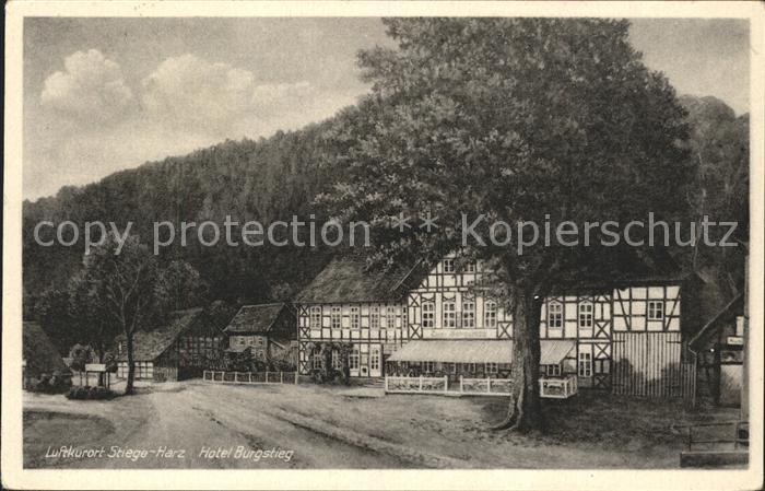 Stiege Hotel Burgstieg Paul Fenner