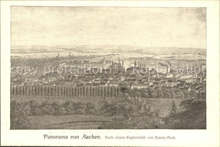 Aachen Kupferstich von Ramm-Beck