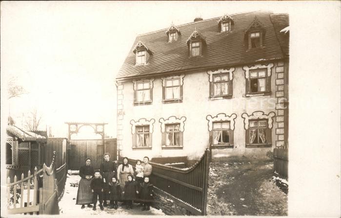 Loessnitz Erzgebirge Wohnhaus Familienfoto