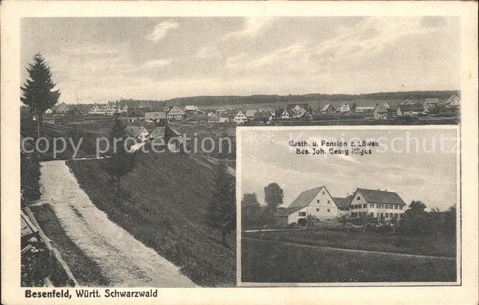 Besenfeld Gasthaus Pension zum Loewen Joh. Georg Kligus