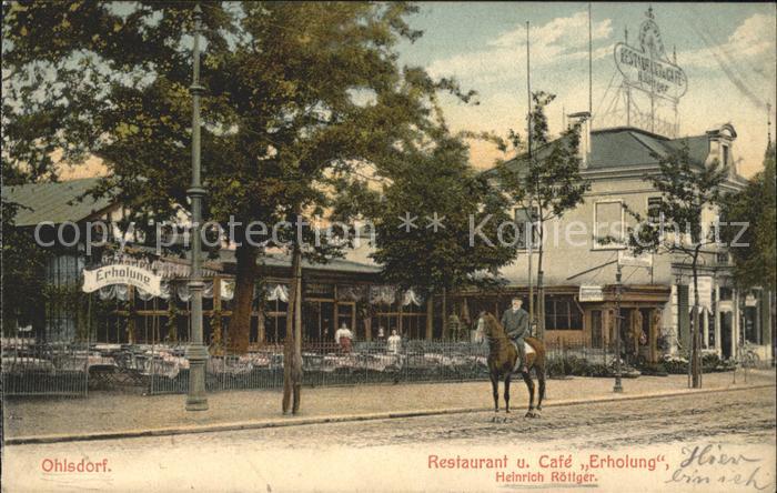 Ohlsdorf Hamburg Restaurant Cafe Erholung Heinrich Roettger