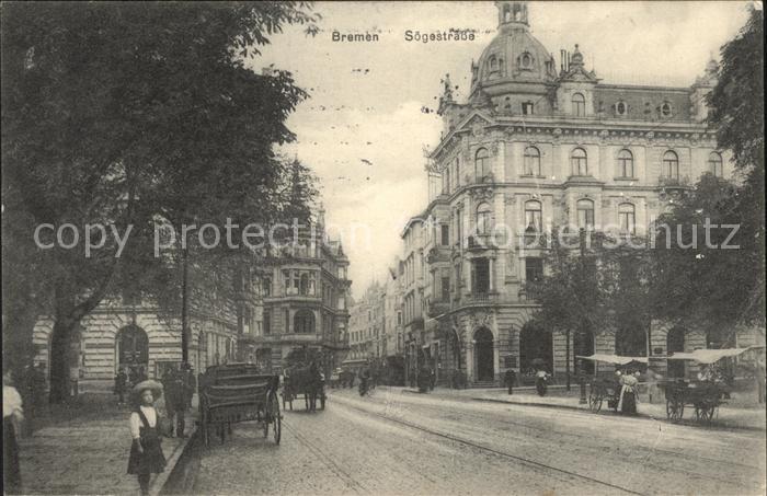 Bremen Soegestrasse Pferdekutschen