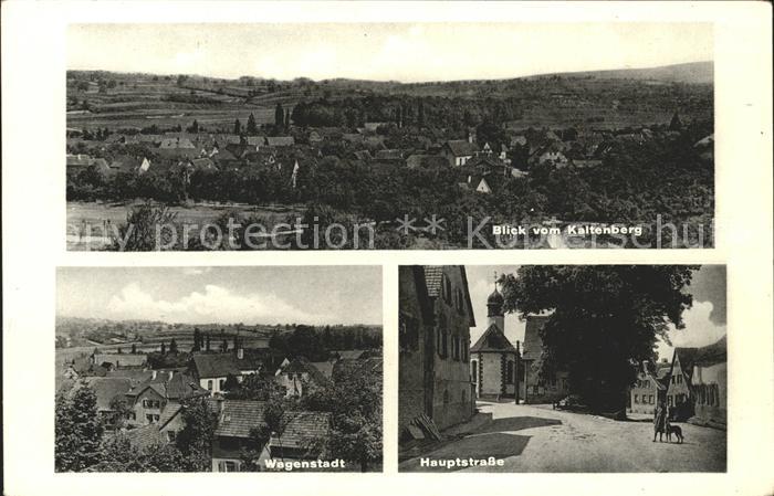 Wagenstadt Blick vom Kaltenberg Hauptstrasse