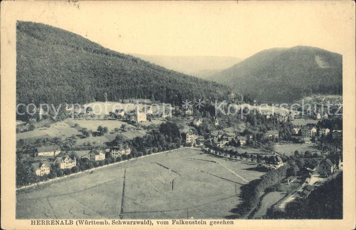 Herrenalb Bad Herrenalb vom Falkenstein gesehen