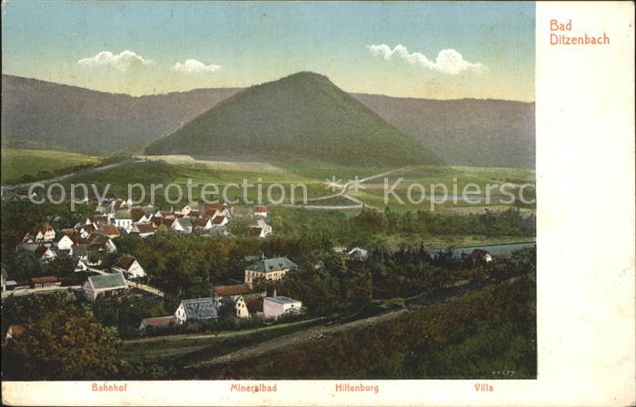 Bad Ditzenbach Bahnhof Mineralbad Hillenburg Villa