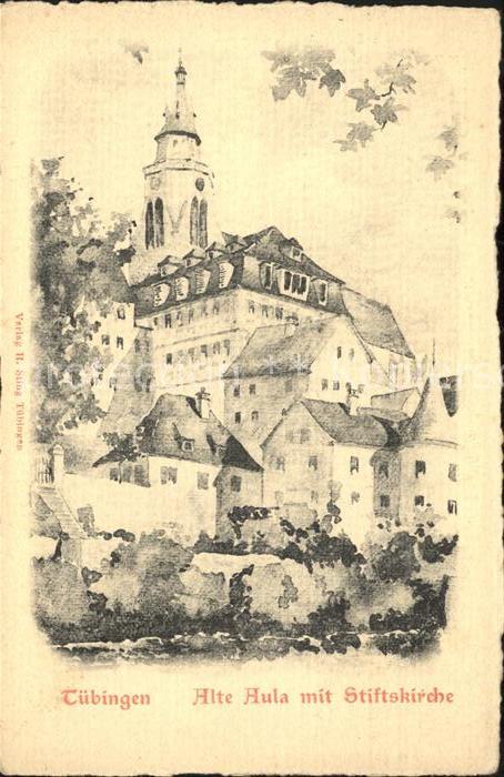 Tuebingen Alte Aula mit Stiftskirche