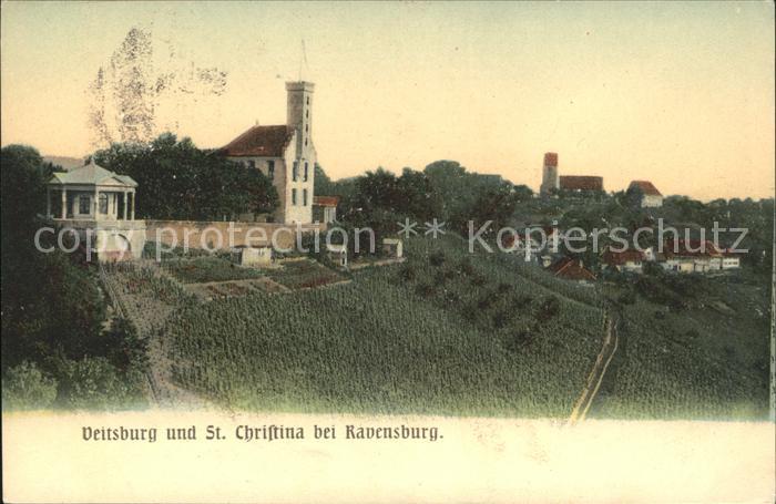 Ravensburg Wuerttemberg Veitsburg uns St. Christina