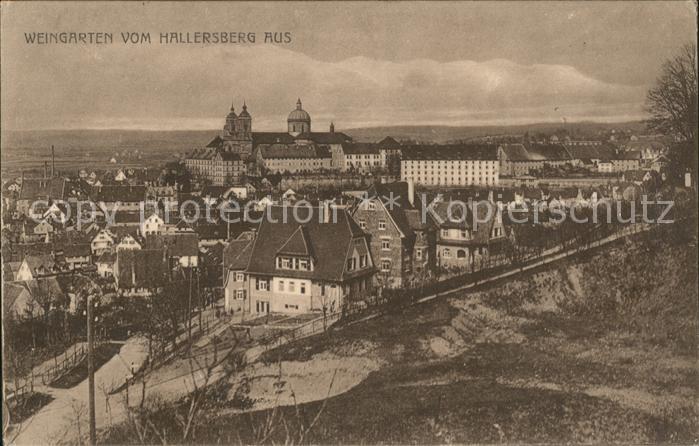 Weingarten Wuerttemberg vom Hallersberg aus