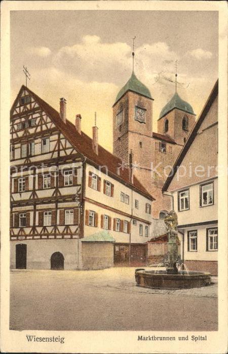 Wiesensteig Marktbrunnen Spital