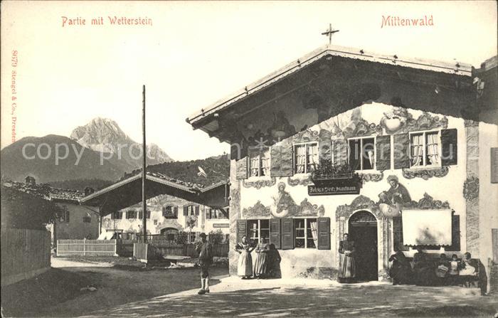 Mittenwald Bayern Partie mit Wetterstein