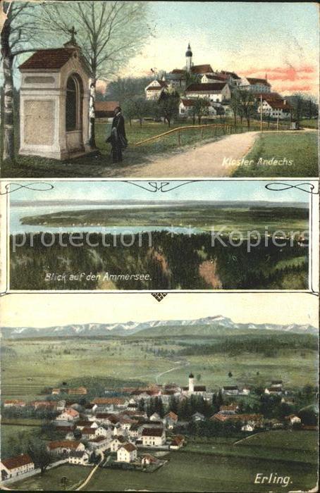Erling Kloster Andechs Blick auf den Ammersee