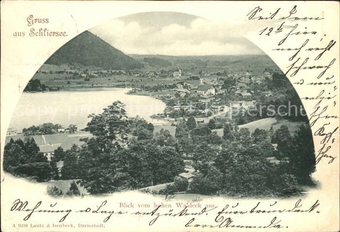 Schliersee Blick vom hohen Waldeck aus