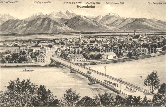 Rosenheim Bayern Gr. Traithen Wildalpjoch Wendelstein Miesing Breitenstein Brech