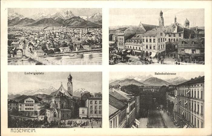 Rosenheim Bayern Ludwigsplatz Bahnhofstrasse