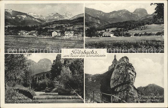 Feilnbach am Fuesse des Wendelstein Schwaigerwand