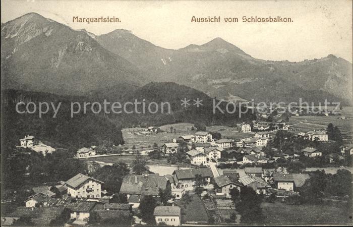 Marquartstein Aussicht vom Schlossbalkon