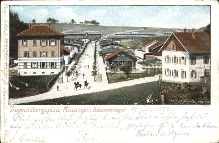 Muensingen Truppenuebungsplatz Barackenlager