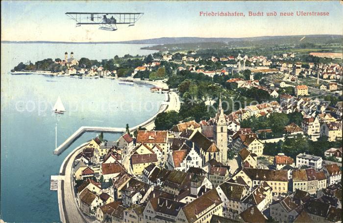 Friedrichshafen Bodensee Bucht und neue Uferstrasse