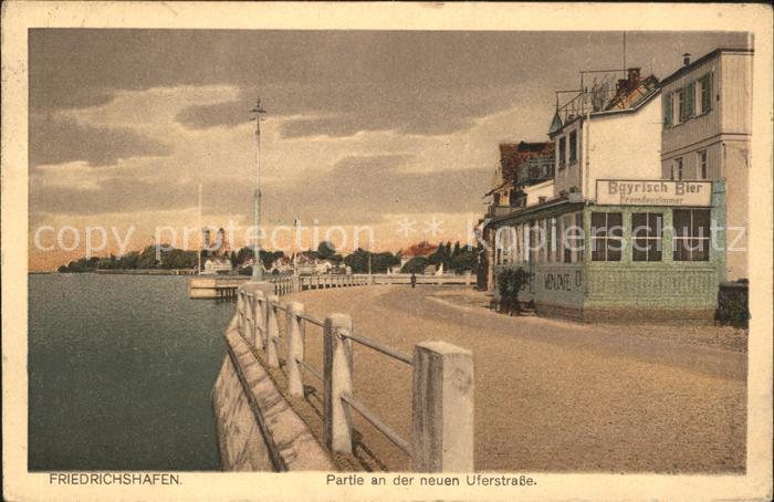 Friedrichshafen Bodensee Partie an der neuen Uferstrasse