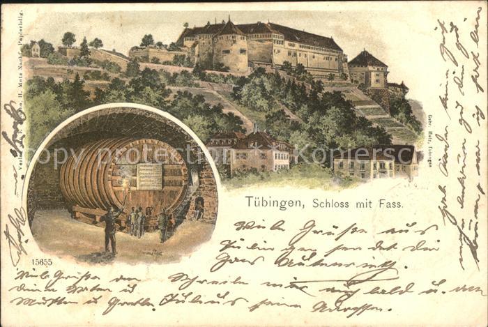 Tuebingen Schloss mit Fass