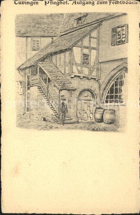 Tuebingen Pfleghof Aufgang zum Fechtboden