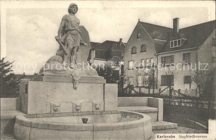 Karlsruhe Baden Siegfriedbrunnen