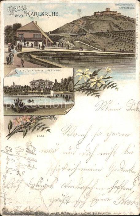 Karlsruhe Baden Stadtgarten Lauterberg Stadtgartensee