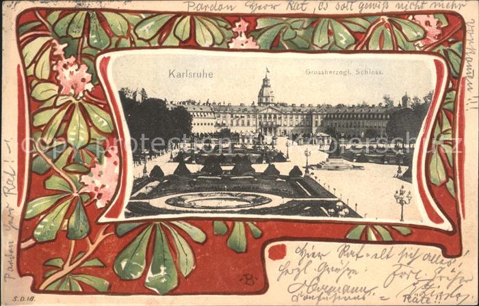 Karlsruhe Baden Grossherzogl. Schloss