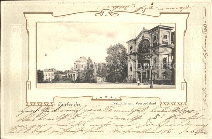 Karlsruhe Baden Festhalle mit Vierordsbad