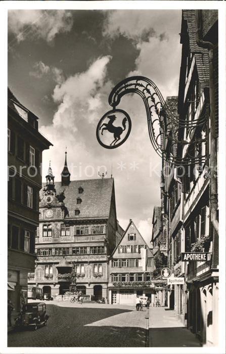 Tuebingen Marktplatz Rathaus