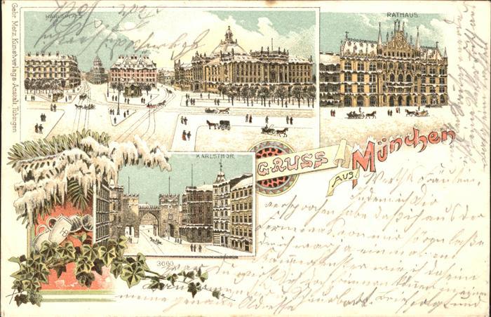 Muenchen Rathaus Karlstor Karlsplatz